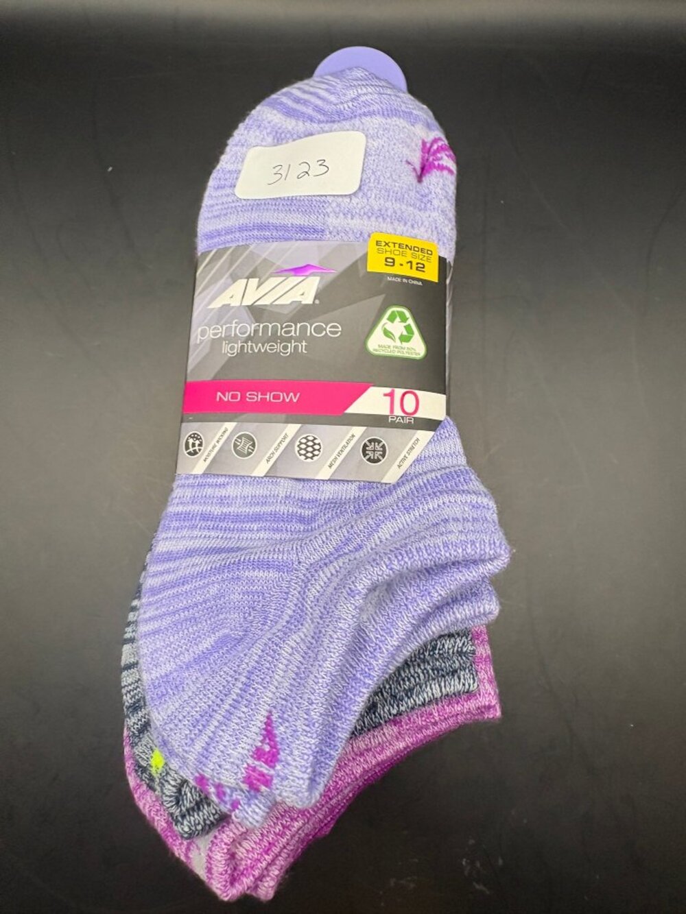 Avia Womens Performance Light no show socks (10 pair of socks)